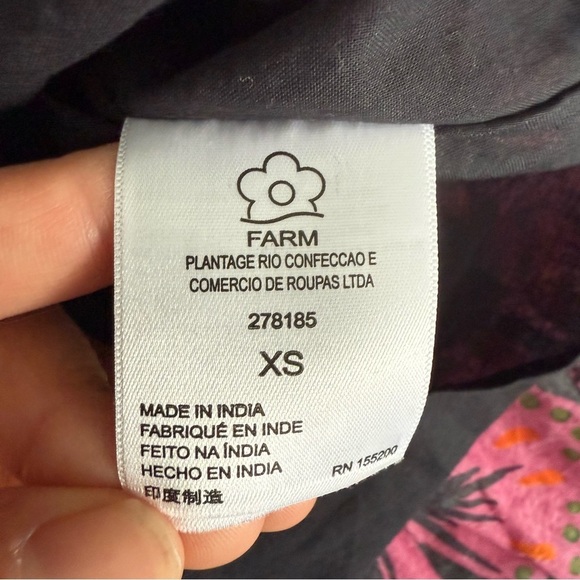 Anthropologie Pink and Blue Ruffled Tiered Sundress size XS - Picture 11 of 16